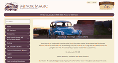 Desktop Screenshot of minormagic.com.au